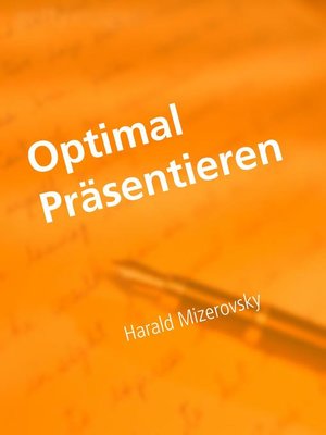 cover image of Optimal Präsentieren